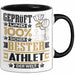 Athlet Geschenk Lustiger Spruch für Athlet Geschenkidee Bester Athlet Der Welt Schwarz Trendation