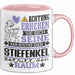 Enkelsohn Geschenk Tasse Lustiger Spruch Erheben Sie Sich Der Enkelsohn Betritt den Raum Rosa Trendation