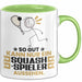 Squash-Spieler Geschenk Tasse So Gut Kann Nur Ein Squash-Spieler Aussehen Geschenkidee Kaffee-Becher Grün Trendation