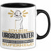 Urgroßvater Geschenk Tasse Ich Bin Urgroßvater Aber Sag Doch Einfach Superheld Lustige Geschenkdiee für Urgroßvater Kaffee-Becher Schwarz Trendation
