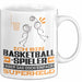 Basketballspieler Geschenk Tasse Ich Bin Basketballspieler Aber Sag Doch Einfach Superheld Lustige Geschenkdiee für Basketballspieler Kaffee-Becher Weiß Trendation