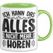 Humor Tasse Mit Spruch Geschenk Ich Kann Das Alles Nich Mehr Hören Büro Tasse Kollegin Kaffee-Becher Grün Trendation