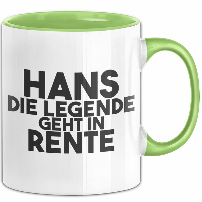 Hans Tasse Hans – Die Legende Geht In Rente Geschenk