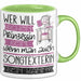 Songtexterin Tasse Geschenk Spruch Wer Will Schon Prinzessin Sein Wenn Man Auch Songtexterin Sein Kann Grün Trendation