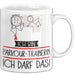 Geschenk für Parkour-Trainerin Tasse Lustige Geschenkidee Geburtstag Ich Bin Parkour-Trainerin Ich Darf Das Weiß Trendation