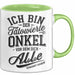 Tätowierter Onkel Tasse Geschenk Lustige Geschenkidee Spruch Grün Trendation