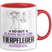 Tierpfleger Geschenk Tasse So Gut Kann Nur Ein Tierpfleger Aussehen Geschenkidee Kaffee-Becher Rot Trendation