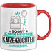 Katzenzüchter Geschenk Tasse So Gut Kann Nur Ein Katzenzüchter Aussehen Geschenkidee Kaffee-Becher Rot Trendation