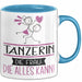 Tänzerin Geschenk Tasse Becher Die Frau Die Allen Kann Geschenkidee für eine Tänzerin Lustig Blau Trendation