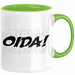 Oida Tasse Geschenk Bayern Kaffee-Becher Bayrisch Dialekt Grün Trendation