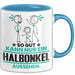 Halbonkel Geschenk Tasse So Gut Kann Nur Ein Halbonkel Aussehen Geschenkidee Kaffee-Becher Blau Trendation