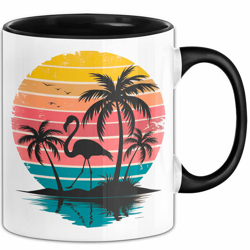 Flamingo Tier Tasse Geschenk Lustige Geschenkidee Spruch Schwarz Trendation
