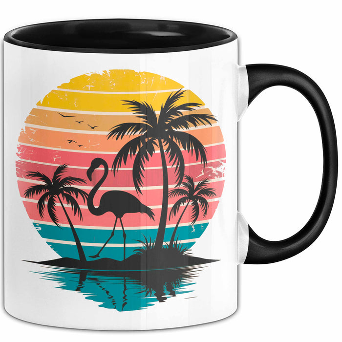 Flamingo Tier Tasse Geschenk Lustige Geschenkidee Spruch Schwarz Trendation