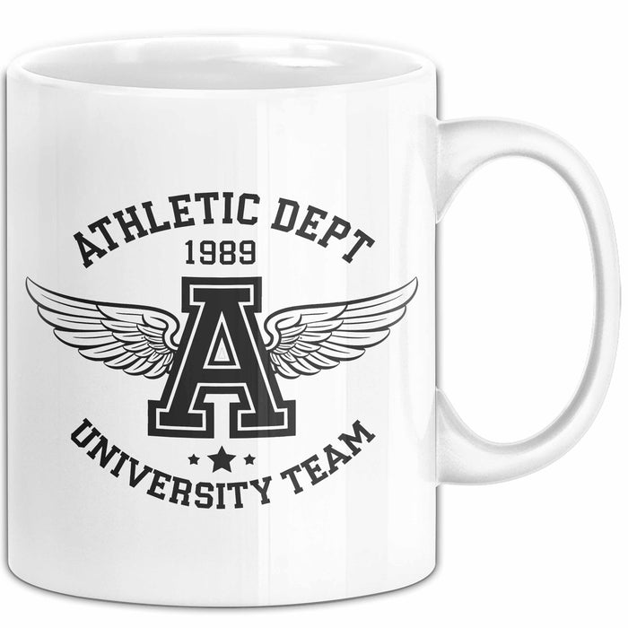 Sportabteilung Universitätsmannschaft Tasse Geschenk Lustige Geschenkidee Spruch Weiß Trendation