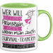 Survival-Trainerin Tasse Geschenk Spruch Wer Will Schon Prinzessin Sein Wenn Man Auch Survival-Trainerin Sein Kann Grün Trendation