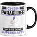 Paraglider Tasse Geschenk für Paraglider Geburtstag Lustiger Spruch Kaffee-Becher Was Ist Deine Superkraft Schwarz Trendation