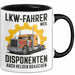 Lkw Fahrer Trucker Tasse Geschenk Lustige Geschenkidee Spruch Lkw Fahrer Weil Disponenten Auch Helden Brauchen Trendation