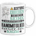 Bandmitglied Geschenk Tasse Lustiger Spruch Erheben Sie Sich Der Bandmitglied Betritt den Raum Weiß Trendation