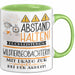 Wildtierbeobachterin Tasse Geschenk Lustig Abstand Halten Hochleistungs-Wildtierbeobachterin Mit Drang Zur Perfektion Bei Der Arbeit Grün Trendation