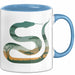 Reptil Schlange Tier Tasse Geschenk Lustige Geschenkidee Spruch Blau Trendation