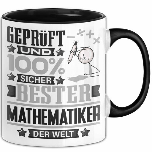 Mathematiker Geschenk Lustiger Spruch für Mathematiker Geschenkidee Bester Mathematiker Der Welt Schwarz Trendation