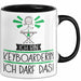 Geschenk für Keyboarderin Tasse Lustige Geschenkidee Geburtstag Ich Bin Keyboarderin Ich Darf Das Schwarz Trendation