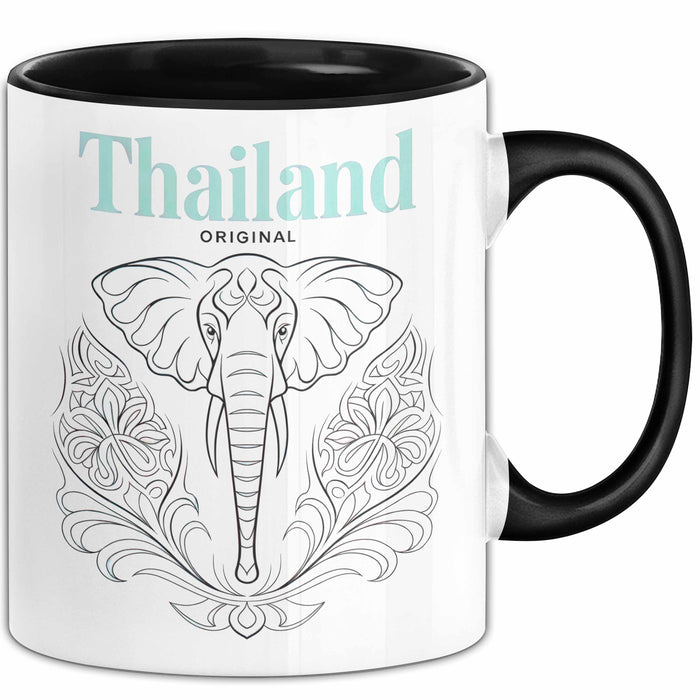 Bangkok Thailand Elefant Tasse Geschenk Lustige Geschenkidee Spruch Trendation