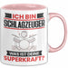 Schlagzeuger Tasse Geschenk für Schlagzeuger Geburtstag Lustiger Spruch Kaffee-Becher Was Ist Deine Superkraft Rosa Trendation