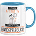 Hundepflegerin Tasse Geschenk Becher Stark Attraktiv Furchtlos Hundepflegerin Lustige Geschenkidee Blau Trendation