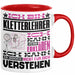 Kletterlehrer Geschenk Kaffee-Tasse Geschenkidee für Kletterlehrer Ich Bin Kletterlehrer Ich Kann Es Dir Erklären Jedoch Nicht Für Dich Verstehen Spruch Lustig Rot Trendation