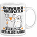Schwiegergroßvater Tasse Geschenk für Schwiegergroßvater Der Mann Der Alles Kann Geschenkidee zum Geburtstag Weiß Trendation