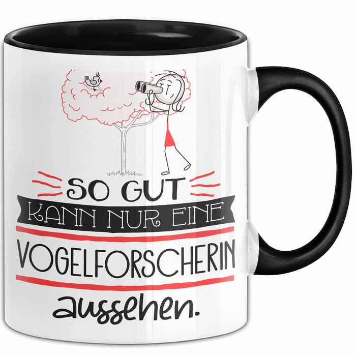 Vogelforscherin Geschenk Tasse So Gut Kann Nur Eine Vogelforscherin Aussehen Geschenkidee Geburtstag Weihnachten Lustig Trendation