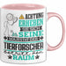 Tierforscher Geschenk Tasse Lustiger Spruch Erheben Sie Sich Der Tierforscher Betritt den Raum Rosa Trendation