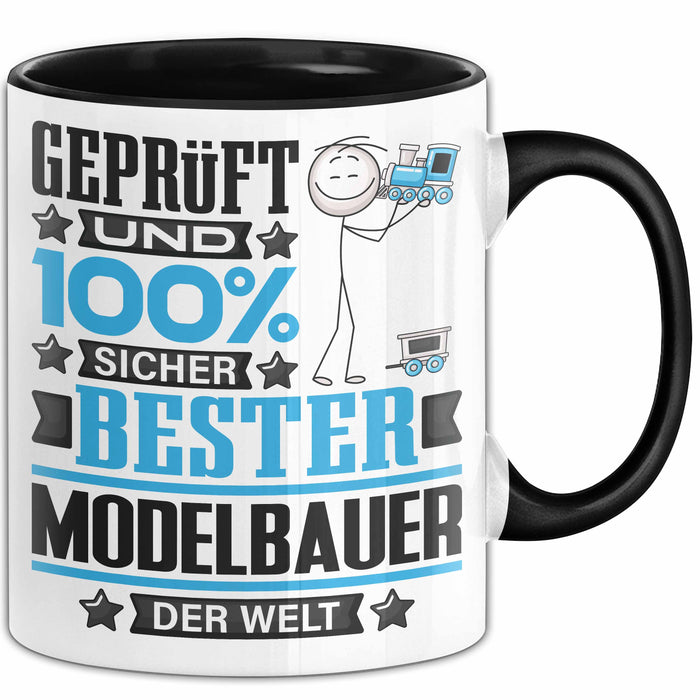 Modelbauer Geschenk Lustiger Spruch für Modelbauer Geschenkidee Bester Modelbauer Der Welt Schwarz Trendation
