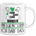 Geschenk für Influencerin Tasse Lustige Geschenkidee Geburtstag Ich Bin Influencerin Ich Darf Das Weiß Trendation