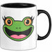 Frosch Tier Tasse Geschenk Lustige Geschenkidee Spruch Schwarz Trendation
