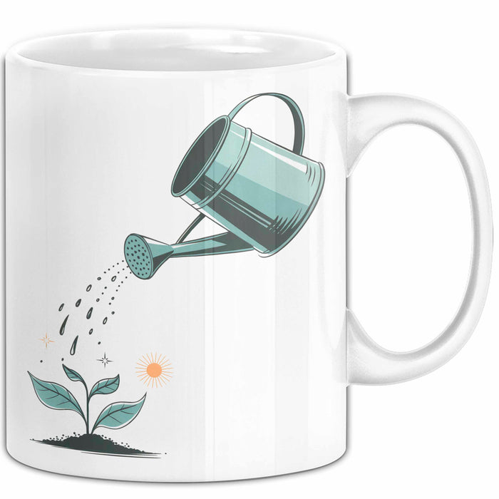 Gärtner Tasse Geschenkidee für Gartenliebhaber Weiß Trendation