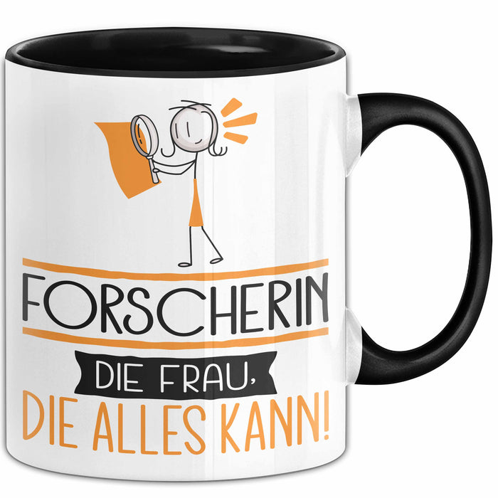 Forscherin Geschenk Tasse Becher Die Frau Die Allen Kann Geschenkidee für eine Forscherin Lustig Trendation