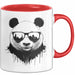 Panda Mit Sonnenbrille Tasse Geschenk Lustige Geschenkidee Spruch Rot Trendation