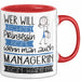Managerin Tasse Geschenk Spruch Wer Will Schon Prinzessin Sein Wenn Man Auch Managerin Sein Kann Rot Trendation