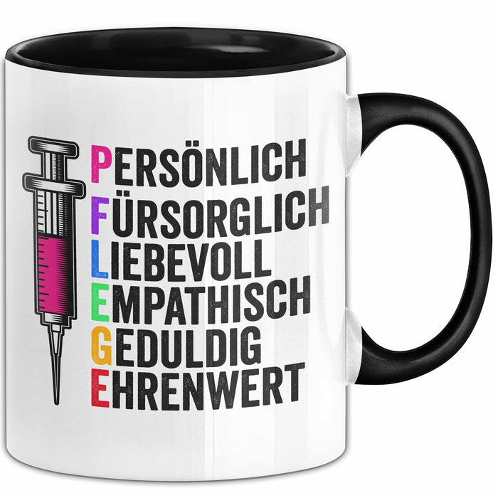 Krankenschwester Pflege Betreuung Tasse Geschenk Lustige Geschenkidee Spruch Pflege Trendation