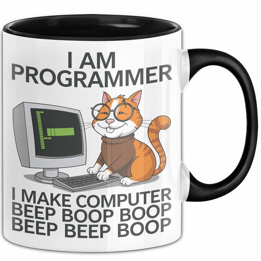 IT Techniker Computeringenieur Tasse Geschenk Lustige Geschenkidee Spruch Ich Bin Eine Programmierer Katze Trendation