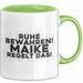 Maike Tasse Ruhe Bewahren! Maike Regelt Das! Geschenk Grün Trendation