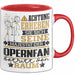 Opernfan Geschenk Tasse Lustiger Spruch Erheben Sie Sich Der Opernfan Betritt den Raum Rot Trendation