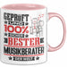 Musikberater Geschenk Lustiger Spruch für Musikberater Geschenkidee Bester Musikberater Der Welt Rosa Trendation