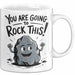 Motivierend Inspirierend Tasse Geschenk Lustige Geschenkidee Spruch Du Wirst Das Rocken Weiß Trendation