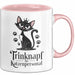 Katzenliebhaber Tasse Geschenkidee Trinknapf Katzen Personal Rosa Trendation
