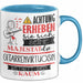 Gitarrenvirtuosin Tasse Geschenk Lustiger Spruch Bitte Erheben Sie Sich Seine Majestät Die Gitarrenvirtuosin Betritt Den Raum Blau Trendation