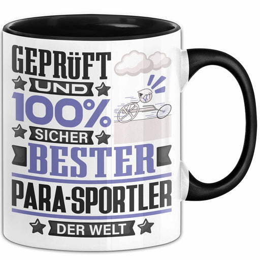 Para-Sportler Geschenk Lustiger Spruch für Para-Sportler Geschenkidee Bester Para-Sportler Der Welt Schwarz Trendation