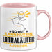 Ultraläufer Geschenk Tasse So Gut Kann Nur Ein Ultraläufer Aussehen Geschenkidee Kaffee-Becher Rosa Trendation